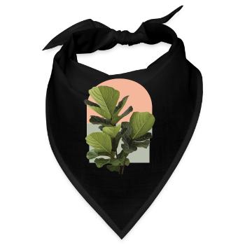 Geigenblatt-Feige - Bandana - Schwarz - Vorne