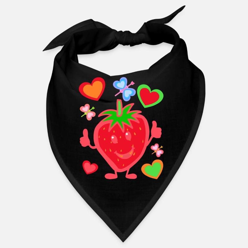Erdbeere Erdbeer Kinder Kind Sommerzeit Bandana