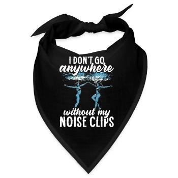 Synchronschwimmen Synchro Schwimmer - Bandana - Schwarz - Vorne