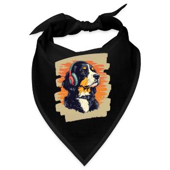 Entlebucher Sennenhund - Bandana - Schwarz - Vorne