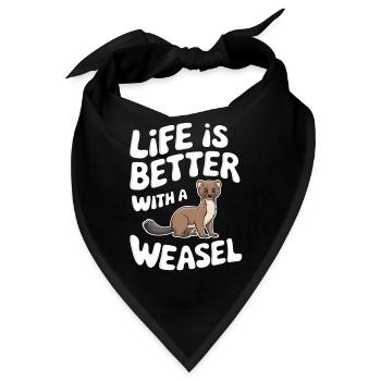 Wiesel - Bandana - Schwarz - Vorne