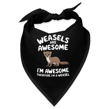 Wiesel - Bandana - Schwarz - Vorne