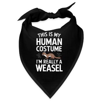 Wiesel - Bandana - Schwarz - Vorne