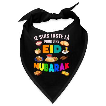 Ich möchte nur Eid Mubarak sehen - Bandana - Schwarz - Vorne