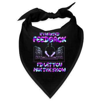 Wenn ich Feedback Sound Engineer wollte - Bandana - Schwarz - Vorne