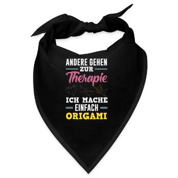 Andere Gehen Zur Therapie Ich Mache Einfach - Bandana - Schwarz - Vorne