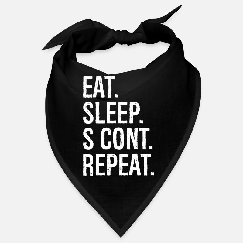 eat sleep s cont repeat Bandana