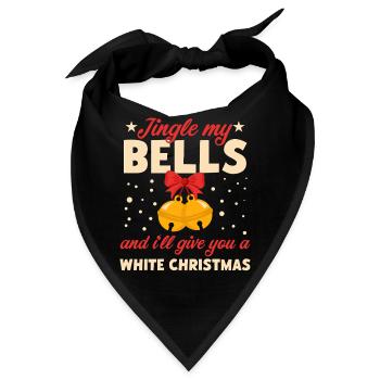 jingle bells haha funny whoah Zeichenfläche 1 - Bandana - Schwarz - Vorne