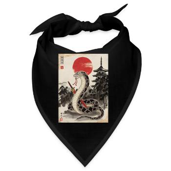 Samurai - Bandana - Schwarz - Vorne