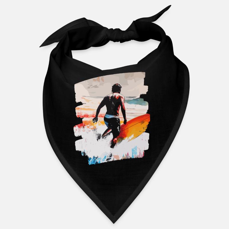 Surfer Surfing Surfboard Surfing Bandana