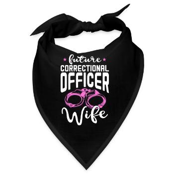 future correctional officer wife Design - Bandana - Schwarz - Vorne