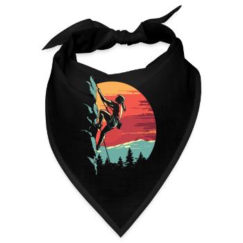 Klettern in den Alpen: Fels bei Sonnenuntergang - Bandana - Schwarz - Vorne