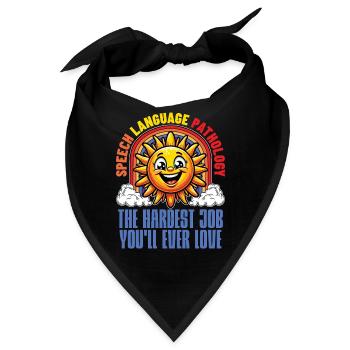 Speech Therapy Speech Language Physiotherapist - Bandana - Schwarz - Vorne