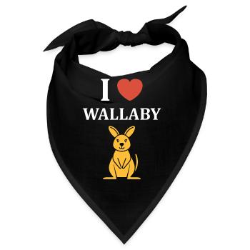 Wallaby - Bandana - Schwarz - Vorne