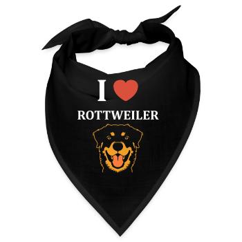 Rottweiler - Bandana - Schwarz - Vorne