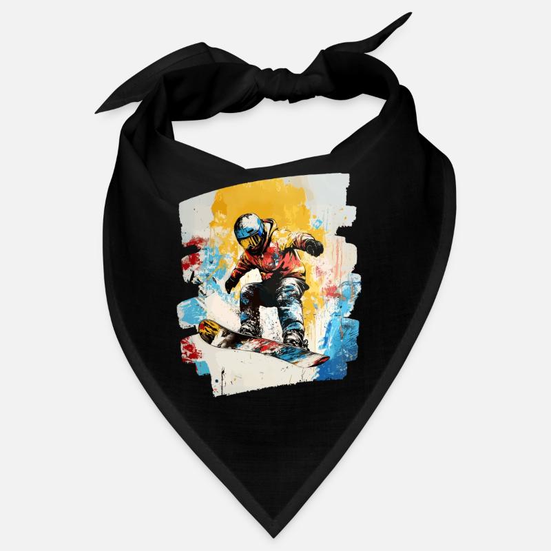Snowboarder Pulverschnee Bandana