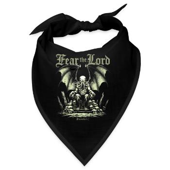 Cthulhu Mythos, Fürchte den Herrn, Vintage Cthulhu - Bandana - Schwarz - Vorne