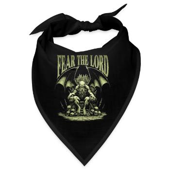Cthulhu, Fear The Lord, Grunge Cthulhu Mythos - Bandana - Schwarz - Vorne