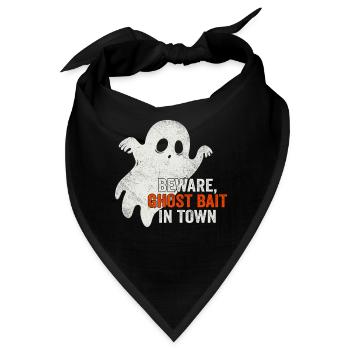 Vorsicht vor Geisterködern in der Stadt gruselig - Bandana - Schwarz - Vorne