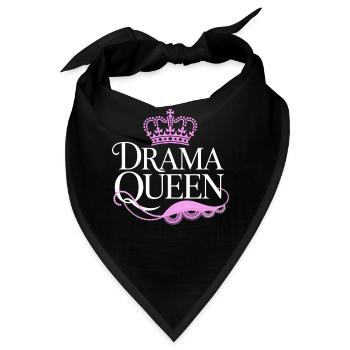 Drama Queen Königin Prinzessin Selbstwert Frauen - Bandana - Schwarz - Vorne
