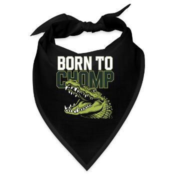 Alligator Krokodil Reptil Enthusiast Sumpf - Bandana - Schwarz - Vorne