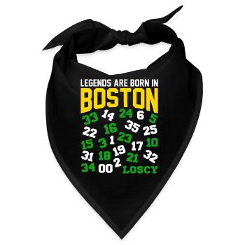 LEGENDEN WERDEN IN BOSTON GEBOREN - BASKET - Bandana - Schwarz - Vorne