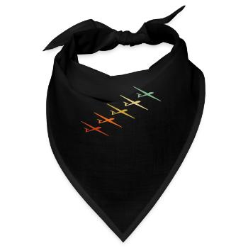 Sailplane Glider Aviation - Bandana - Schwarz - Vorne