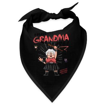 Badass Grandma Since 1961 - Jahrgang 64. Geburtstag - Bandana - Schwarz - Vorne