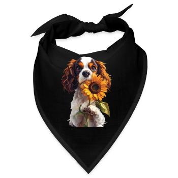 Cavalier King Charles - Bandana - Schwarz - Vorne