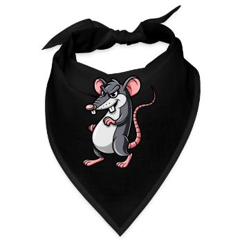 RATTE Grimmig - Bandana - Schwarz - Vorne