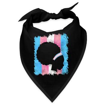 Transgender Trans LGBT Pride - Bandana - Schwarz - Vorne