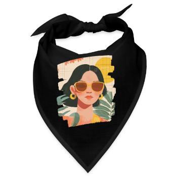 Relax Meditation Selfcare Me-Time - Bandana - Schwarz - Vorne