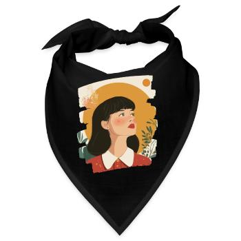 Relax Meditation Selfcare Me-Time - Bandana - Schwarz - Vorne