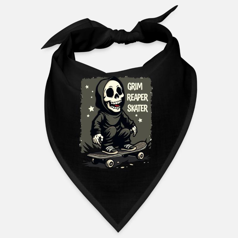 Skateboarding Sensenmann – Grim Reaper Style Bandana