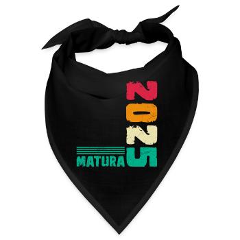 MATURA 2025 Maturanten Matura Abschluss Matura - Bandana - Schwarz - Vorne