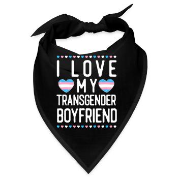 Transgender Trans LGBT Pride - Bandana - Schwarz - Vorne