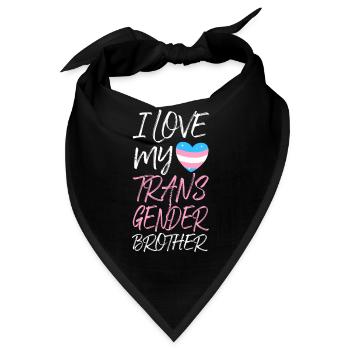 Transgender Trans LGBT Pride - Bandana - Schwarz - Vorne
