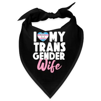 Transgender Trans LGBT Pride - Bandana - Schwarz - Vorne