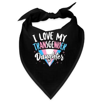 Transgender Trans LGBT Pride - Bandana - Schwarz - Vorne