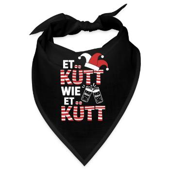 Köln Et Kütt Wie Et Kütt Kölner Grundgesetz Kölsch - Bandana - Schwarz - Vorne