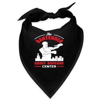 Der Barkeeper Erwachsene Tagespflege Center - Bandana - Schwarz - Vorne