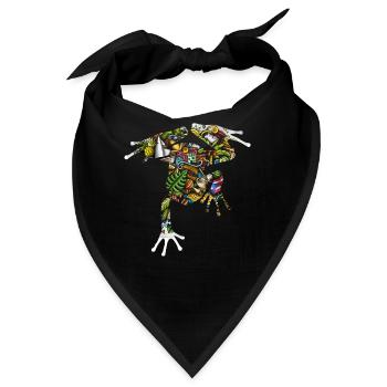 Taíno spiegelt den Stolz seiner karibischen Abstammung wider - Bandana - Schwarz - Vorne