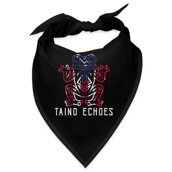 Taíno spiegelt den Stolz seiner karibischen Abstammung wider - Bandana - Schwarz - Vorne