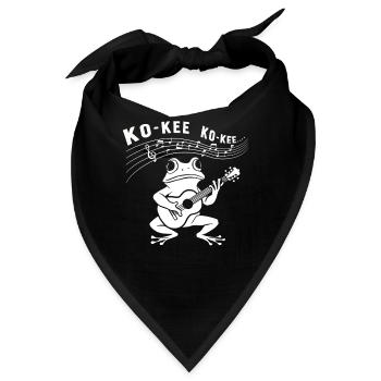 Ko-Kee Frog spielt Gitarre Melodie - Bandana - Schwarz - Vorne