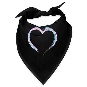 Transgender Trans LGBT Pride - Bandana - Schwarz - Vorne
