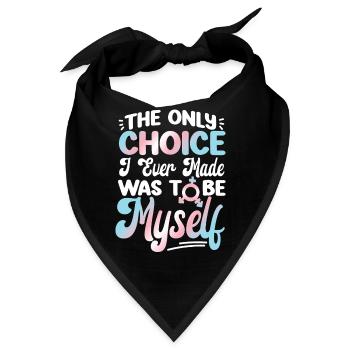 Transgender Trans LGBT Pride - Bandana - Schwarz - Vorne