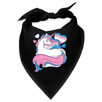 Transgender Trans LGBT Pride - Bandana - Schwarz - Vorne
