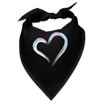 Transgender Trans LGBT Pride - Bandana - Schwarz - Vorne