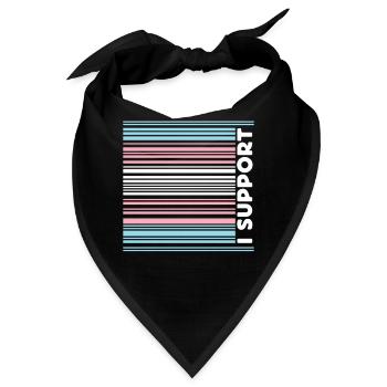 Transgender Trans LGBT Pride - Bandana - Schwarz - Vorne
