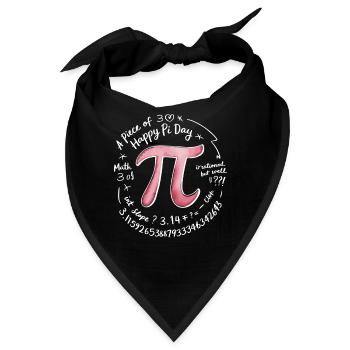 Pi - Bandana - Schwarz - Vorne
